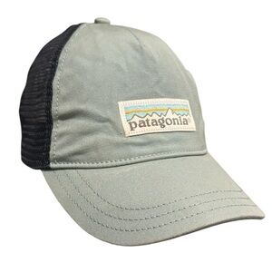 Patagonia Navy gray canvas mesh trucker hat baseball cap one size